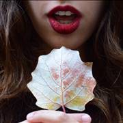 Woman Red Lips